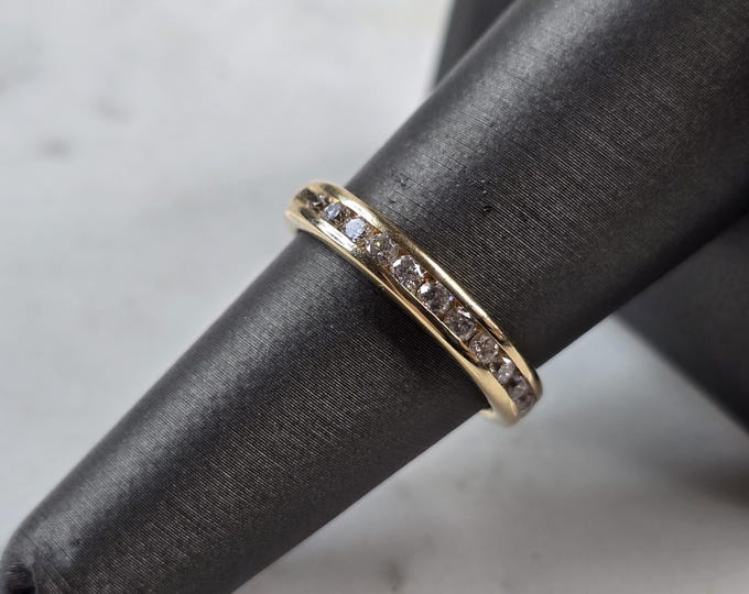 Womens Vintage Estate 14k Gold Diamond Ring 3.6g #E6556