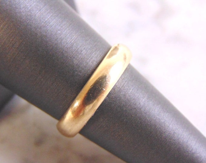 Vintage Estate 14K Yellow Gold Band Wedding Ring 5.1g E4014