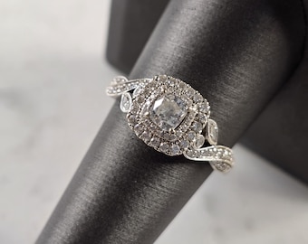 Womens Vintage Estate 14k White Gold Neil Lane Diamond Ring 5.1g #E4794