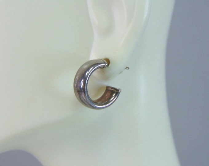 Womens Vintage Estate Fine .999 Sterling Silver Earrings 2.5g E5891