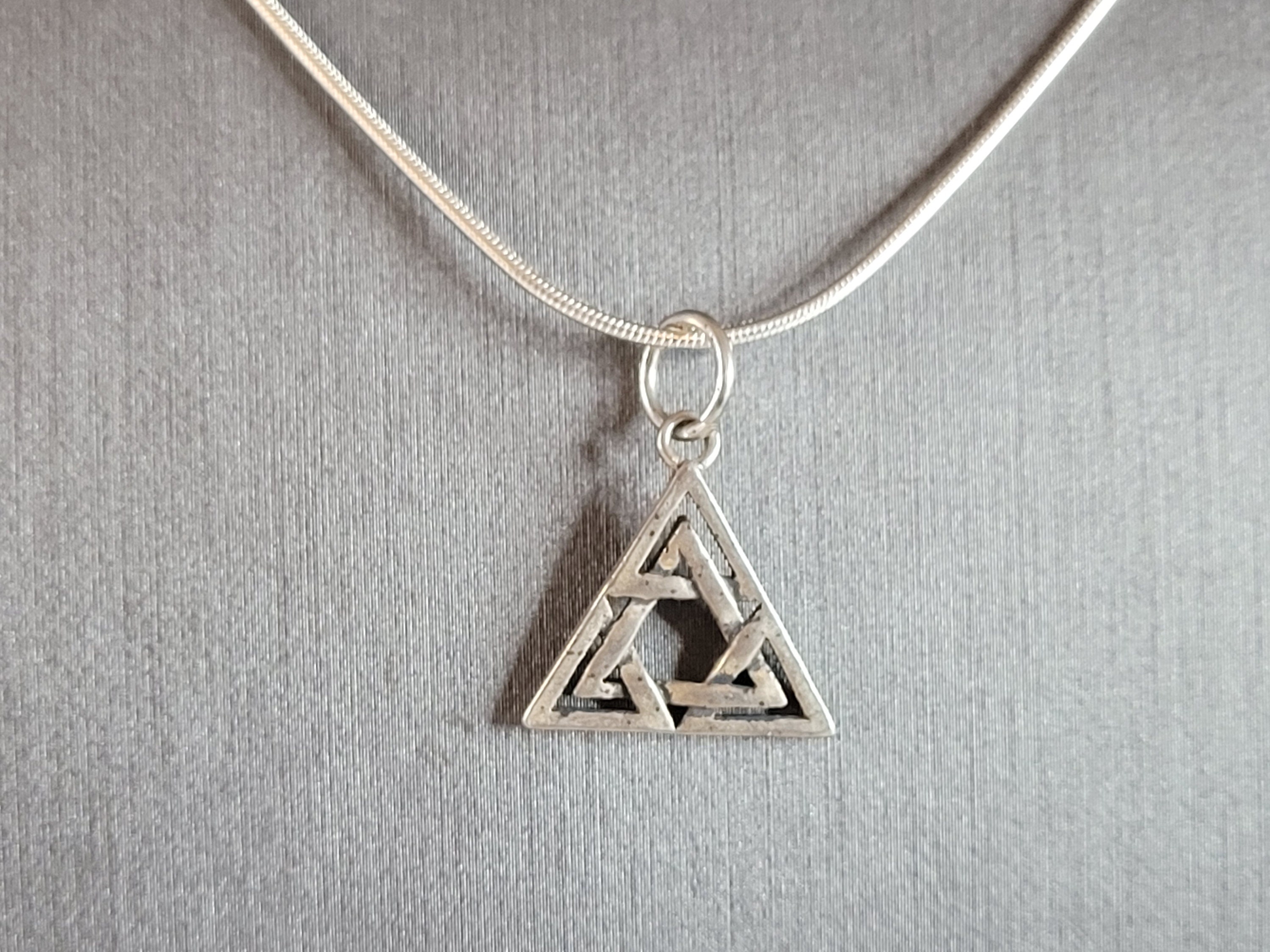 Collana Donna Con Nodo Celtico E Agata Muschiata - Argento Sterling 925 - Simbolo Infinito