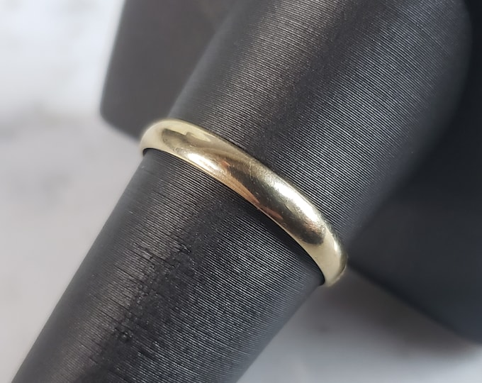 Vintage Estate 10K Yellow Gold Band Wedding Ring 1.8g E1270