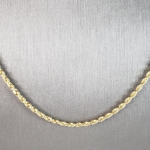 Vintage Estate Michael Anthony 14K Yellow Gold Rope Necklace 15.0g E2535