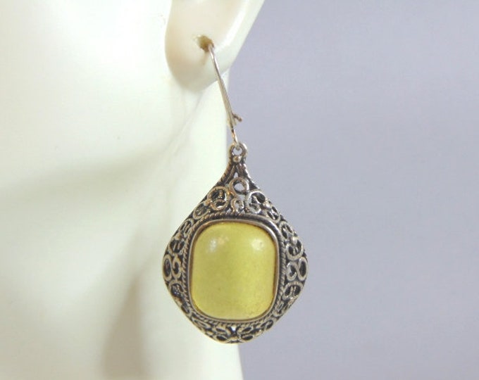 Womens Vintage Estate Sterling Silver Earrings, 11.4g E2718
