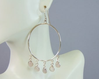 Womens Vintage Estate Sterling Silver Modernist Earrings 7.6g E5115