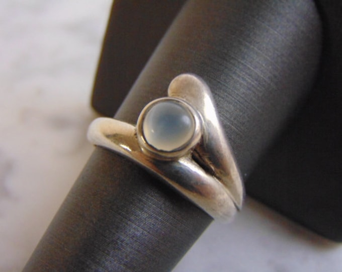 Womens Vintage Estate Sterling Silver Modernist Ring 5.6g #E3435