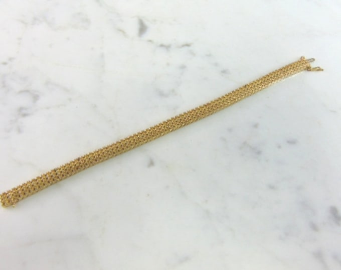 Womens Vintage Estate 14K Gold Chain Bracelet 25.8g E3414