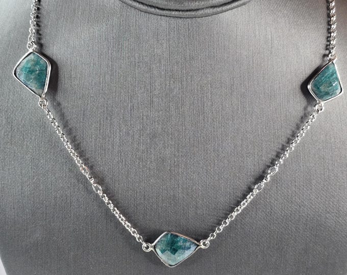 Womens Vintage Estate Sterling Silver Modernist Pendant Necklace 15.3g E1589
