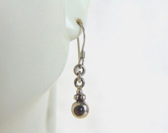 Womens Vintage Estate Sterling Silver Dangle Earrings 2.9g E5678