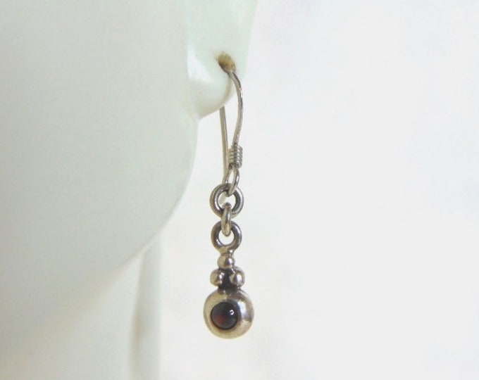 Womens Vintage Estate Sterling Silver Dangle Earrings 2.9g E5678