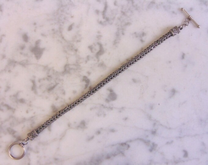 Womens Vintage Estate Sterling Silver Bracelet 13.7g #E4152