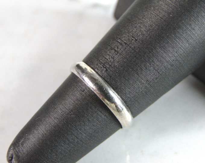 Womens Vintage Estate Sterling Silver Modernist Ring 1.3g E2677