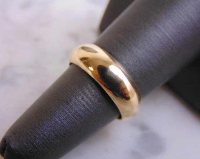 Women's Vintage Estate 14K Gold Wedding Band Ring 6.6g E1056