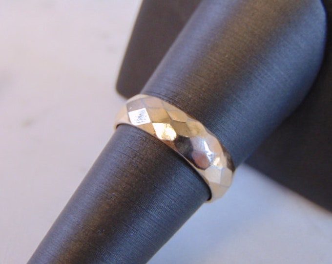 Womens Vintage Estate 10K Yellow Gold Band Wedding Ring 3.3g E3903
