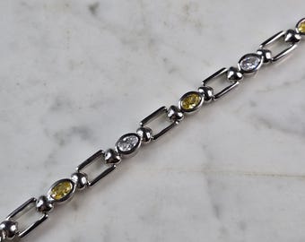 Womens Estate Sterling Silver Modernist Bracelet 18.0g #E6646