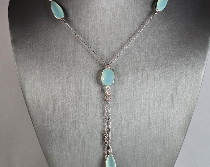 Womens Vintage Estate Sterling Silver Modernist Pendant Necklace 14.1g E7707
