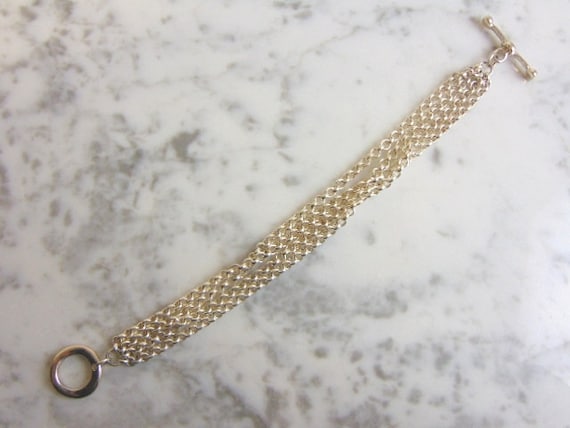 Womens Vintage Estate Sterling Silver Bracelet 32.8g E4450 Etsy Australia