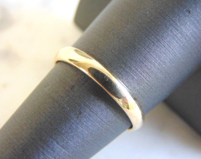Vintage Estate 14K Yellow Gold Band Wedding Ring 2.8g E4003