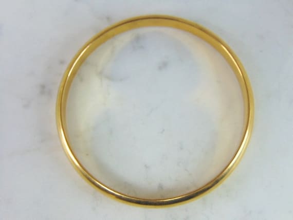 Womens Vintage Estate 21k Yellow Gold Bangle Brac… - image 3