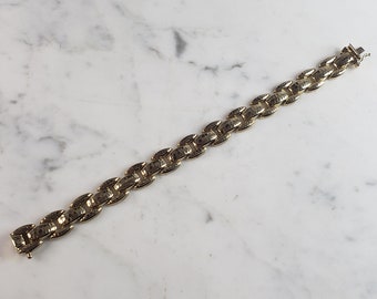 Womens Vintage Estate 10K Yellow Gold Chain Link Bracelet 11.2g E6204