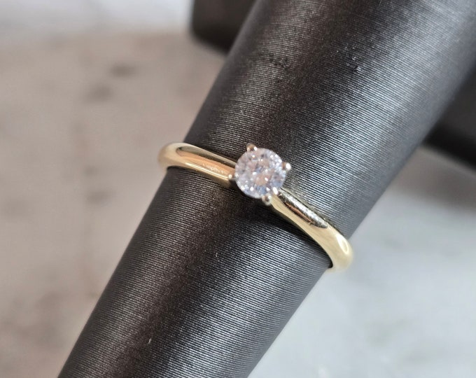 Womens Vintage Estate 14k Gold Diamond Engagement Ring 1.9g #E7193