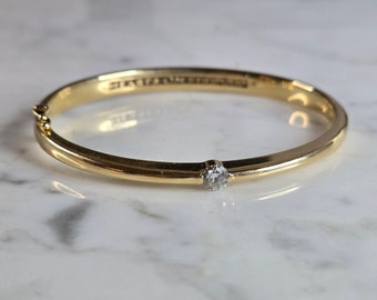 Womens Vintage Retired Hearts on Fire 18k Gold Diamond Bracelet 25.8g E7449