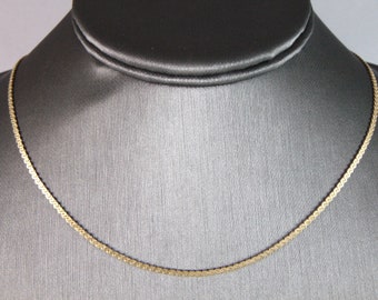 Womens Vintage Estate 14K Yellow Gold Necklace 6.6g E2518