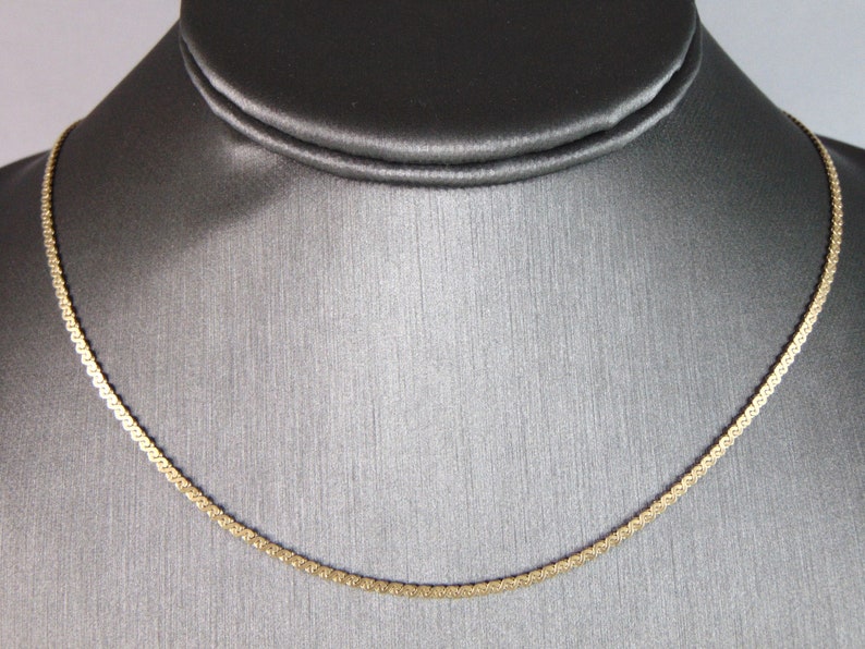 Womens Vintage Estate 14K Yellow Gold Necklace 6.6g E2518 image 1