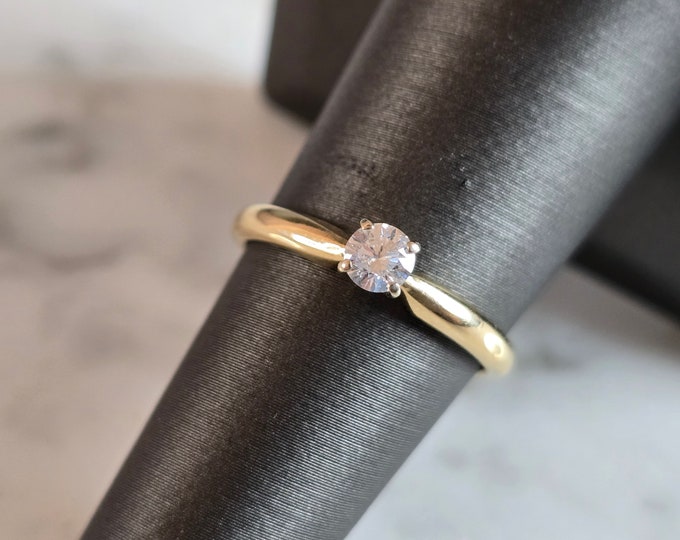 Womens Vintage Estate 14k Gold Diamond Engagement Ring 2.4g #E7198