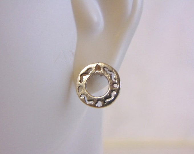Womens Vintage Estate Sterling Silver Earring 1.2g #E4076