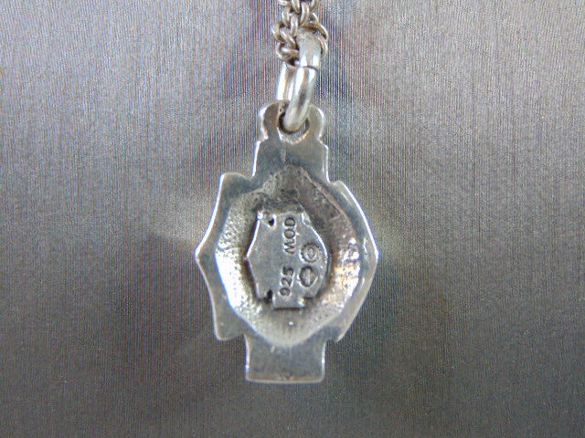 Mens Sterling Silver Harley Davidson Pendant & Necklace 35.8g Etsy