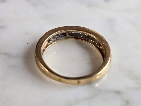 Womens Vintage Estate 14K Gold Diamond Ring 4.1g … - image 3