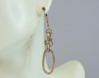 Womens Vintage Estate Sterling Silver Modernist Earrings 5.8g E2127