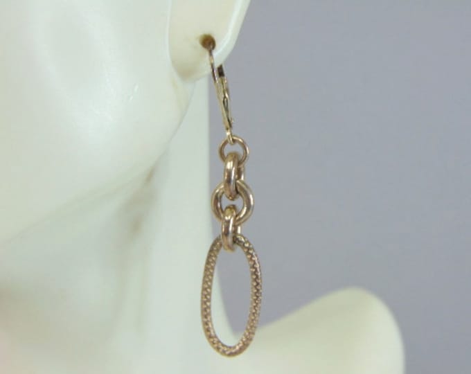 Womens Vintage Estate Sterling Silver Modernist Earrings 5.8g E2127