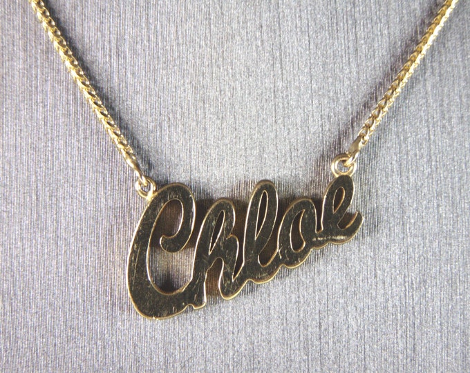 Womens Vintage Estate 14K Yellow Gold 'Chloe' Necklace 5.9g E3137