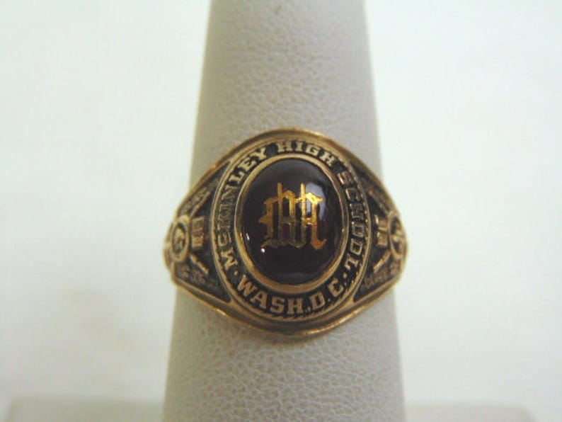 Vintage Estate 10K Gold 1968 McKinley High School Class Ring | Etsy