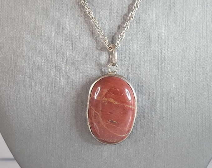 Womens Vintage Estate Sterling Silver Modernist Necklace Pendant 14.1g E6753