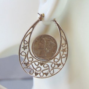 Womens Vintage Estate Sterling Silver Mercury Dime Earrings 15.0g E2746