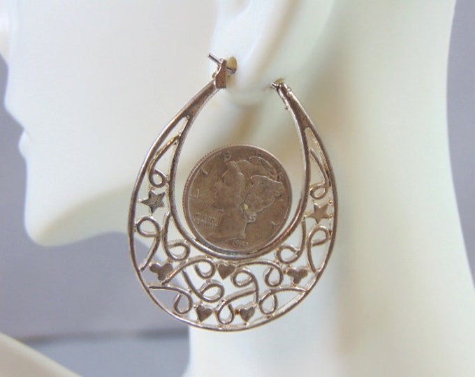 Womens Vintage Estate Sterling Silver Mercury Dime Earrings 15.0g E2746