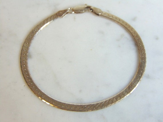 Womens Vintage Estate Sterling Silver Bracelet 4.… - image 1