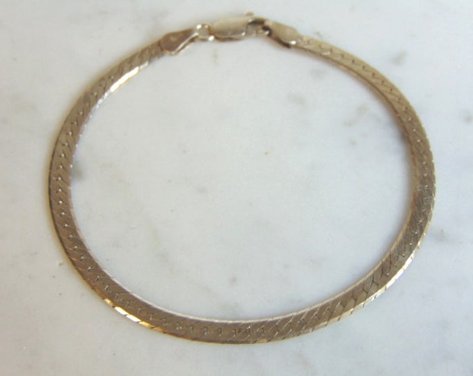 Womens Vintage Estate Sterling Silver Bracelet 4.9g E5542