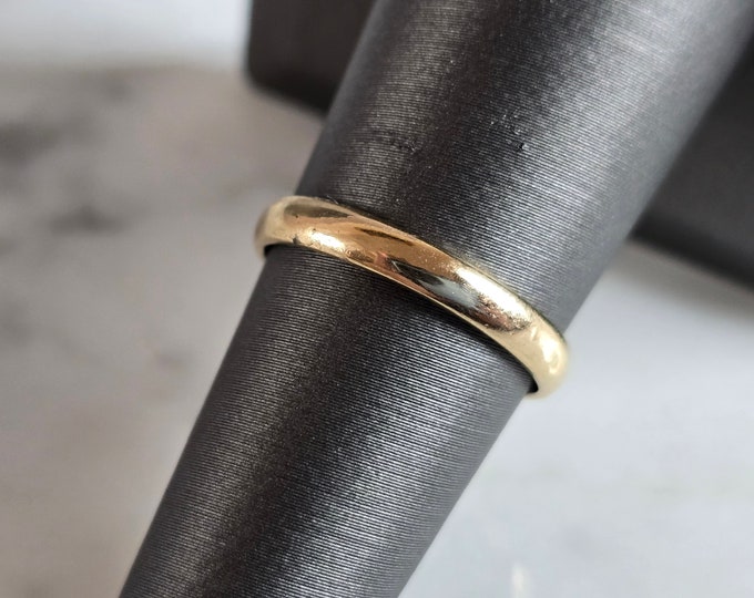 Womens Vintage Estate 14k Gold FG Wedding Ring Band, 2.2g E7163