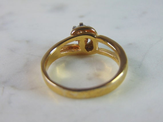 Womens Vintage Estate 14K Yellow Gold Ring 3.6g E… - image 3