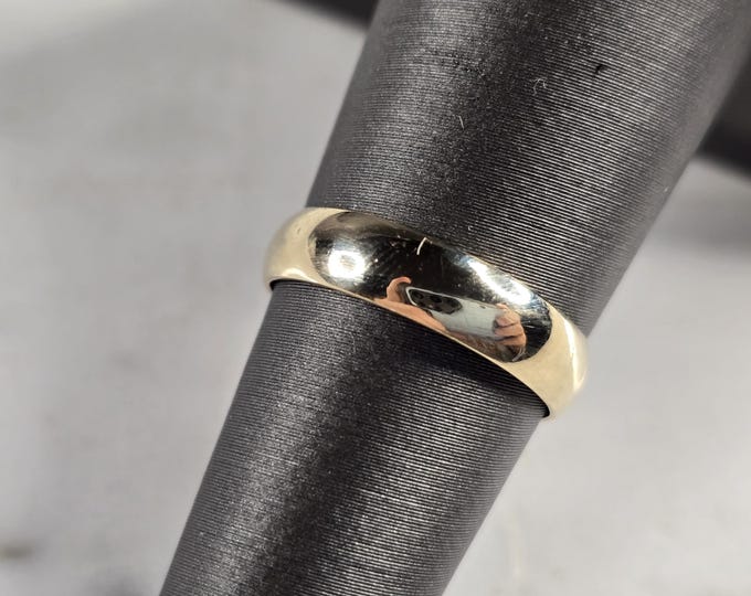 Womens Vintage Estate 10k Gold Tessler Weiss Wedding Ring Band 2.0g E7807