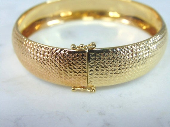 Womens Vintage Estate 14K Yellow Gold Bracelet 6.… - image 5