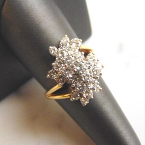 Exquisite Womens Vintage Estate 14K Gold 2.95ct Diamond Ring 6.9g E910 image 2