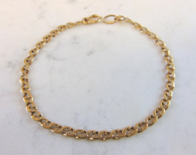 Vintage Estate 14K Yellow Gold Chain Bracelet 9.0g E3901
