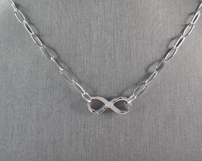 Womens Sterling Silver Hercules Knot Necklace 6.7g E4671