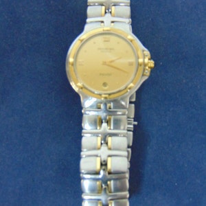 Authentic Raymond Weil Parsifal Mens 18K Gold / Stainless Swiss Quartz Watch  #E2094