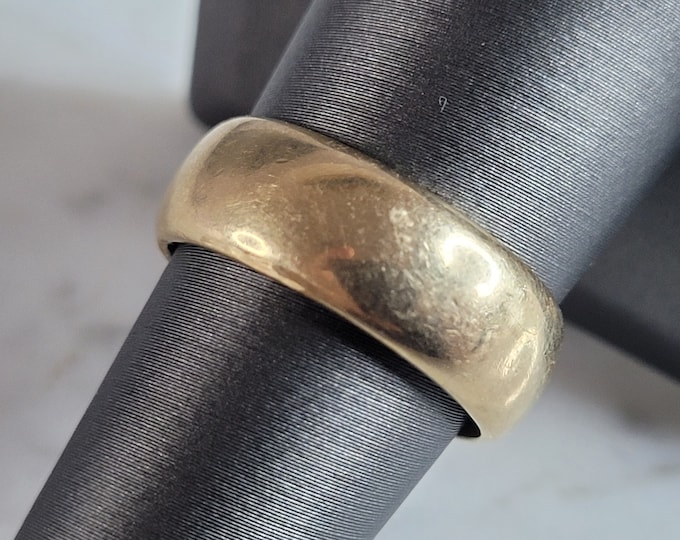 Vintage Estate 14K Yellow Gold Wedding Band Ring 8.8g E6770